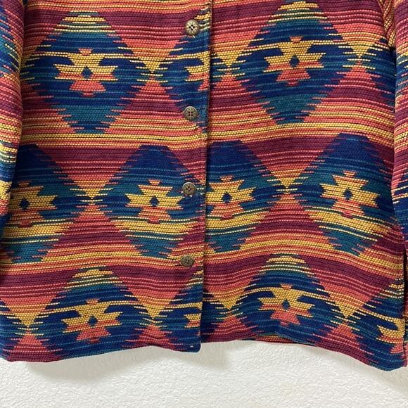 VTG Alfred Dunner tapestry Aztec Southwestern Print Blazer jacket cardigan 12 - Picture 4 of 12